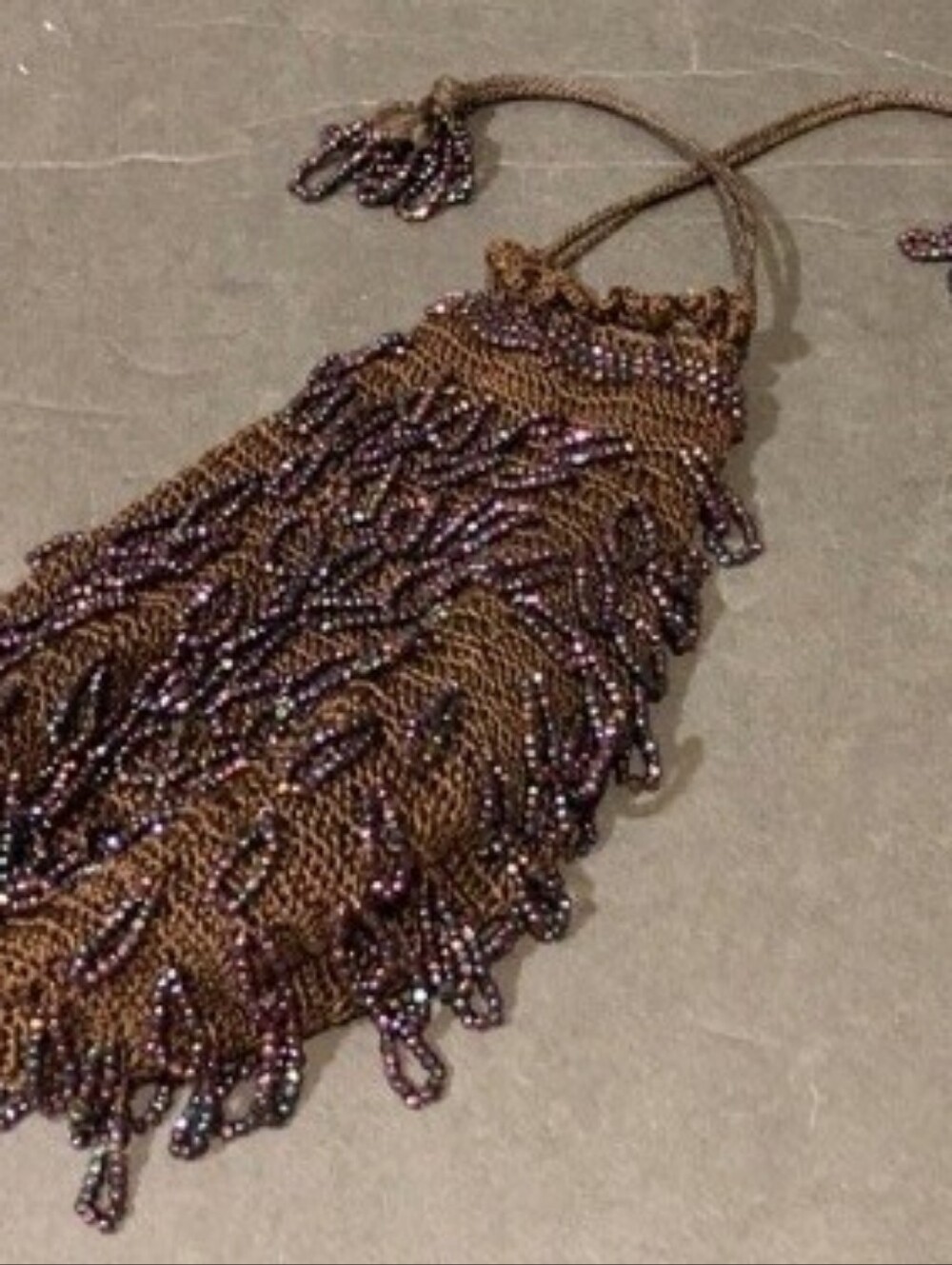 Papell Boutique Blush Green Beaded Fringe Maxi Dress - Picture 4 of 14